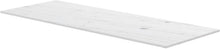 TABLET MARBRE CERAMIQUE PURO L140 H1,2 1VIDAGE/TROU ROBINET DROITE WHITE CALACATTA