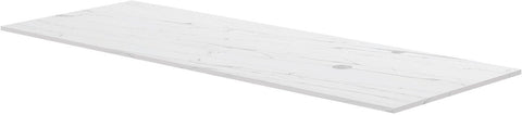 TABLET KERAMISCH MARMER PURO B140 H1,2 1AFVOERGAT/KRAANGAT RECHTS WHITE CALACATTA