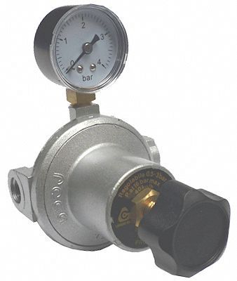 Regelbaar ontspanner v.flessengas 0-3B 40KG/H 3/8X1/4"F