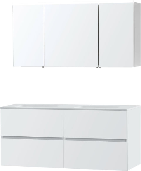 Meubel Molto poederwit 140 Solid spiegelkast