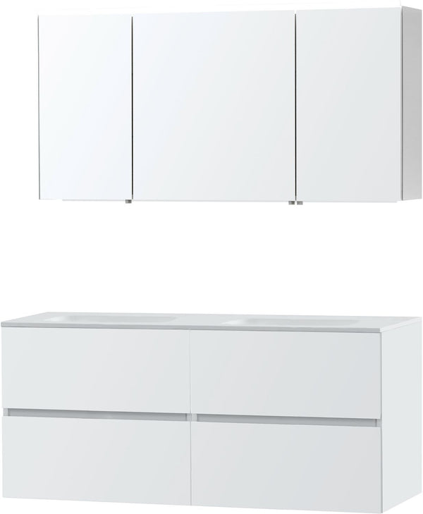 Meubel Molto poederwit 140 Solid spiegelkast