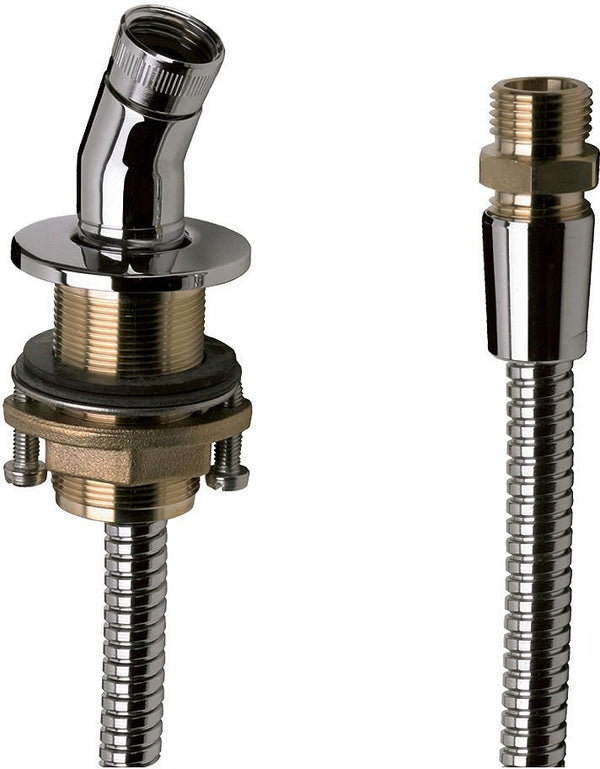 Slangdoorvoer badrand Hansgrohe chroom