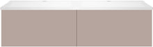 Onderbouw COFFEE 2 lades 120 duo basaltgrijs +dubbele wastafel mat wit