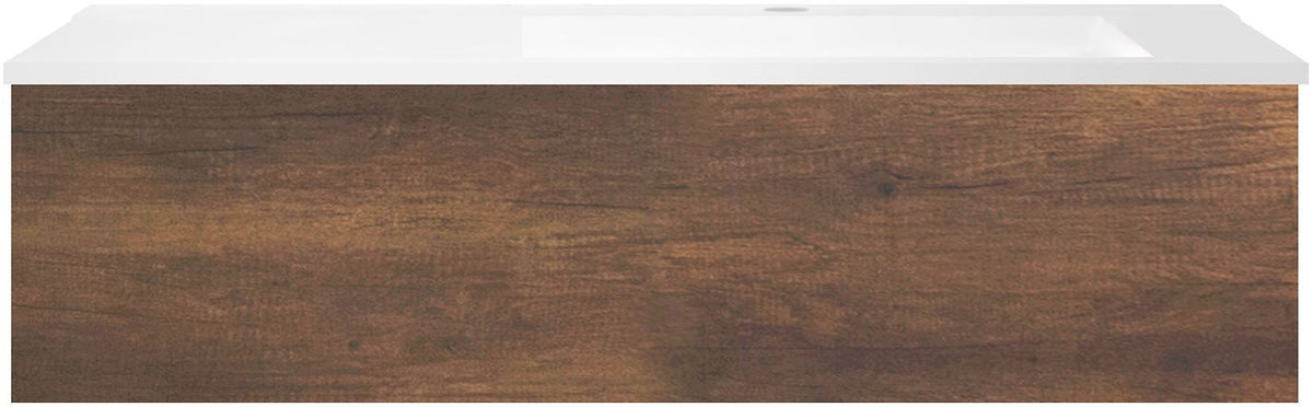 ONDERBOUW COFFEE 1 LADE 120 EIK.DEC.ROEST+WASTAFEL KUNSTMARMER  RECHTS WIT