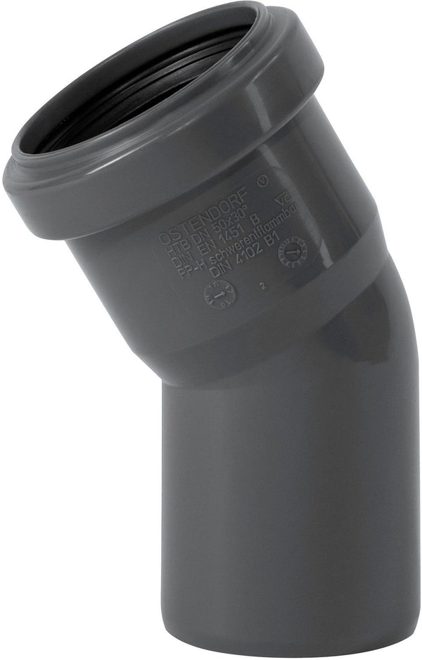 Elleboog 30° Mf 50MM Pp HT-Safe Ostendorf