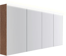 Spiegelkast COFFEE 4 deuren 1800MM 4250K notelaar Decor Smartline