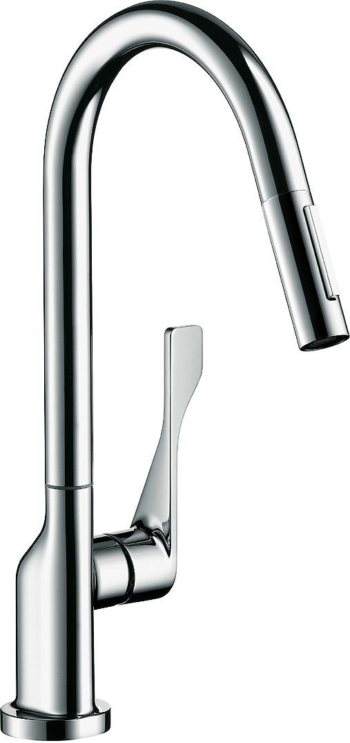1GREEP Mengkraan keuken citterio Axor uittrekbare handdouche 2-STRALEN chroom