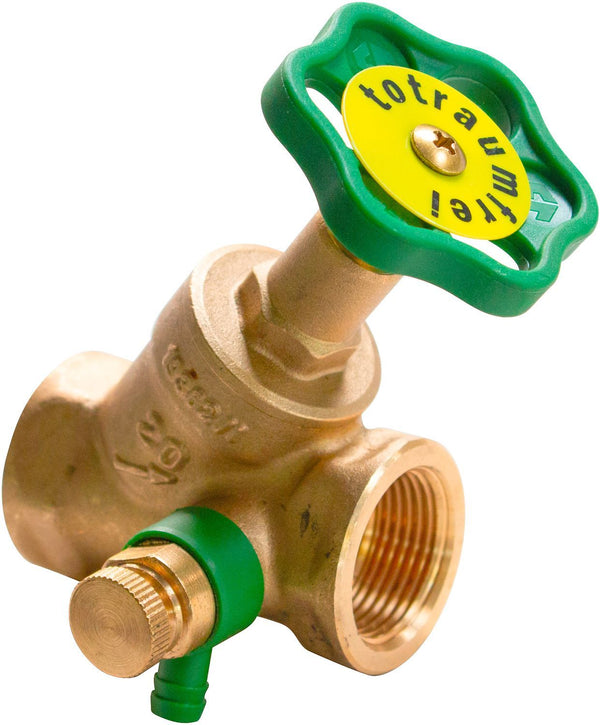 ROBINET D'ARRET FILETE POUR PURGEUR LAITON 5/4"FF