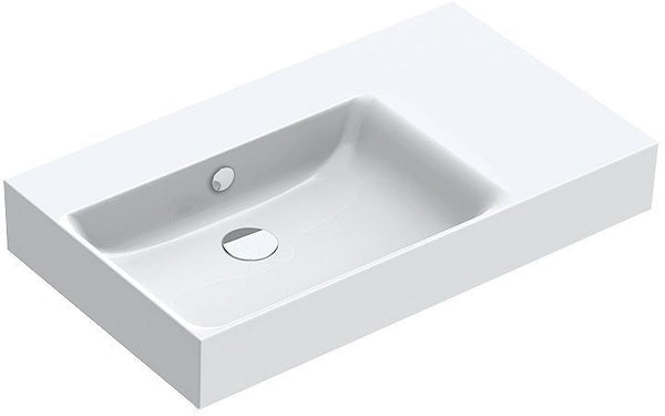 LAVABO PREMIUM CATALANO CATAGLAZE+ 80X47CM GAUCHE BLANC
