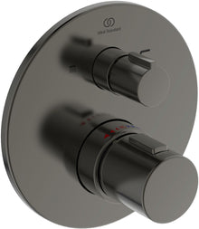 Afwerkset thermostaat+omstel joy Ideal Standard brushed gun metal
