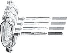 SOLAR BEVESTIGINGSSET (4 ST.) AEROLINE SET FIX DN 20/25 BOSCH