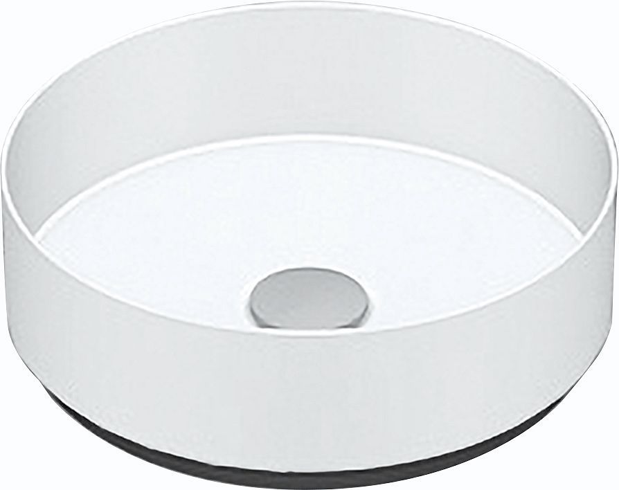 Opbouw lavabo AB.KE325 diameter 325 zonder kraanvlak/overloop wit