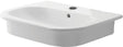 VASQUE A ENCASTRER D-CODE DURAVIT 540X430MM +TROU ROBINET/TROP-PLEIN BLANC