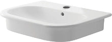 VASQUE A ENCASTRER D-CODE DURAVIT 540X430MM +TROU ROBINET/TROP-PLEIN BLANC