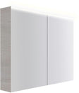 Spiegelkast COFFEE 2 deuren 1000MM 4250K eik Decor Zilver
