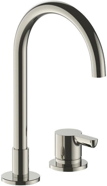 2 Gats mengkraan lavabo icona classic fantini zonder sluiting 160MM polished nickel pvd