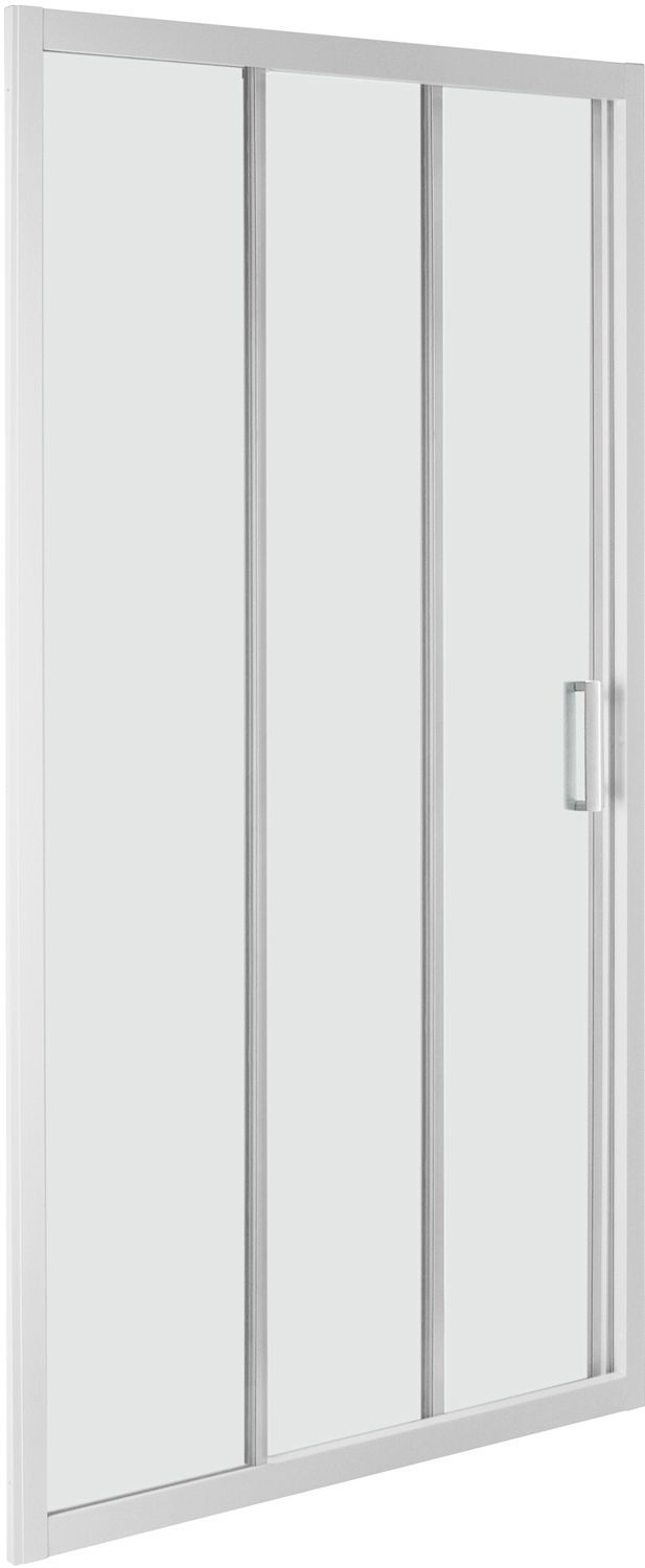 Douchedeur 3-DELIG Step 75-79 H190 aluminium-helder