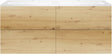SOUS MEUBLE COFFEE 4 TIROIRS 140 DUO CHENE URBAN +DOUBLE LAVABO EN MARBRE SYNTHETIQUE BLANC