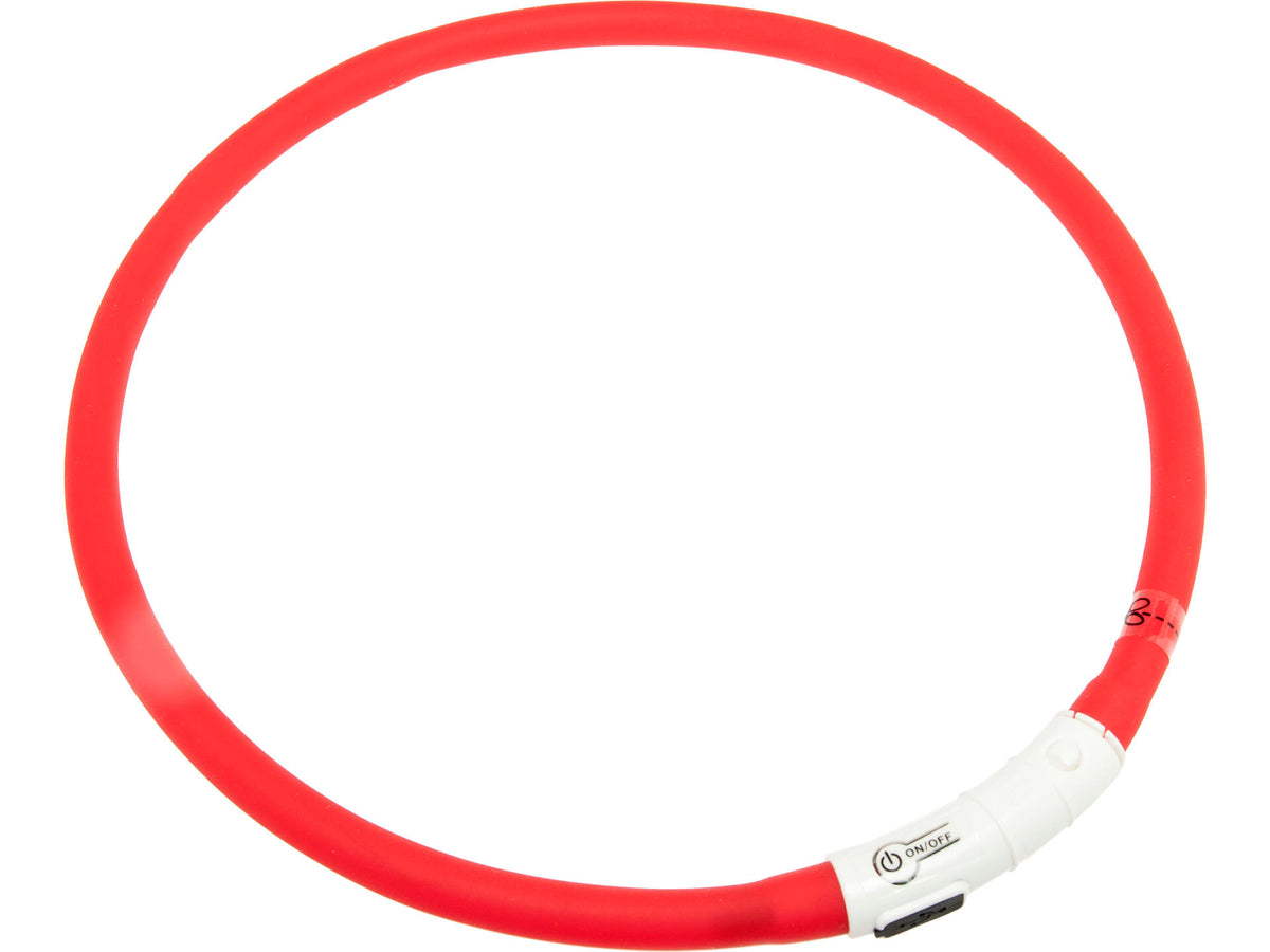 Flamingo Visio Light Nera LED halsband hond 20/70 cm 16mm rood