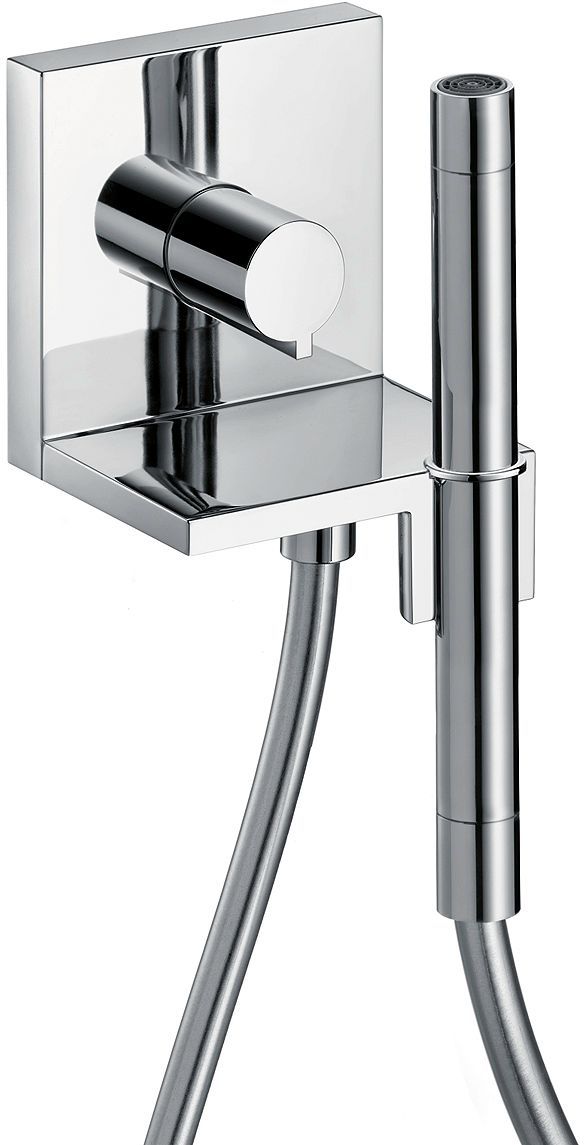AFWERKSET HANDDOUCHE MODULE MET AANSLUITBOCHT STARCK SHOWERCOLLECTION AXOR CHROOM
