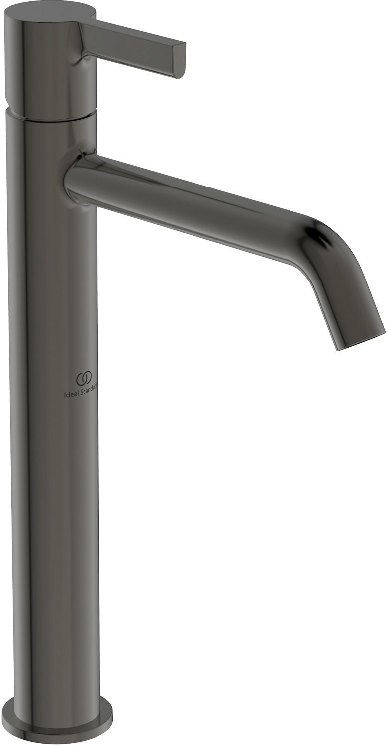 1GREEPSMENGKRAAN Lavabo joy Ideal Standard hoog zonder automatische sluiting brushed gun metal