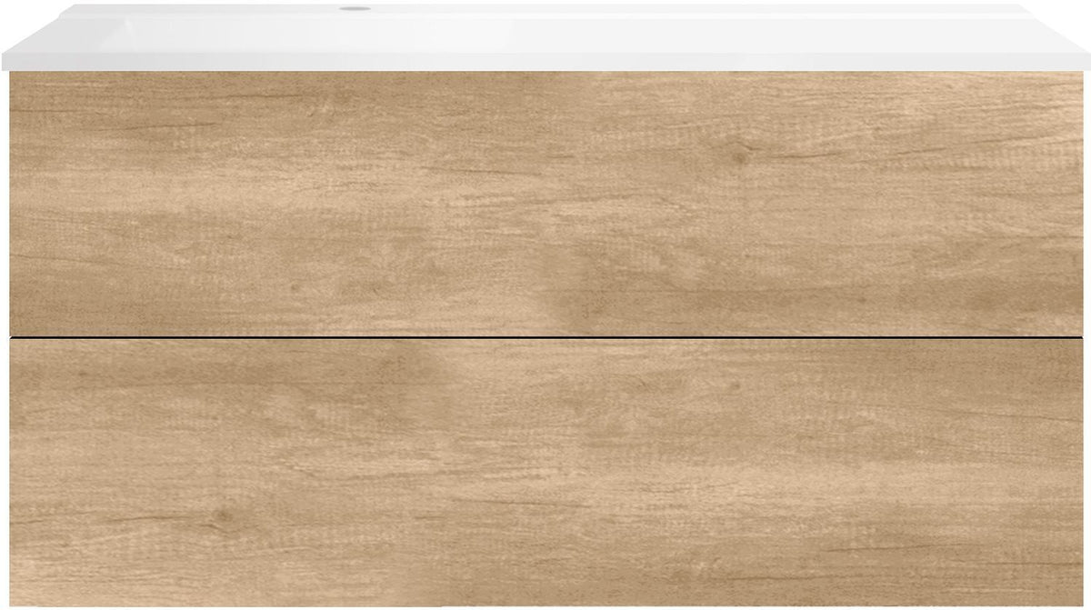 ONDERBOUW COFFEE 2 LADES 120 EIKEN DECOR KASJMIER+WASTAFEL LINKS WIT