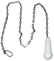 Wc trekker met patentketting wit