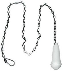 Wc trekker met patentketting wit