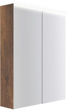 ARMOIRE TOILETTE COFFEE 2 PORTES 600MM 4250K CHENE DECOR ROUILLE