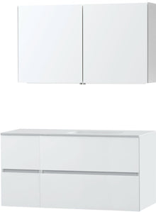 MEUBEL MOLTO POEDERWIT 125 RECHTS SOLID SPIEGELKAST