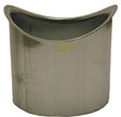 Zinken tapgat rond goot half rond 100MM
