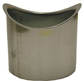 Zinken tapgat rond goot half rond 100MM