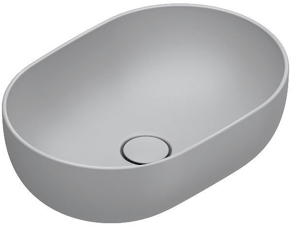 Opbouwlavabo sfera catalano cataglaze+ 50X35 H16 zonder overloop cemento satinato