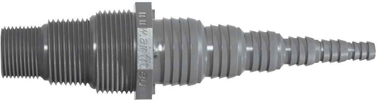 Universele pompnippel PVC 3/4"-1"-5/4"