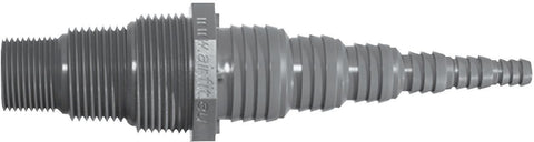 Universele pompnippel PVC 3/4"-1"-5/4"