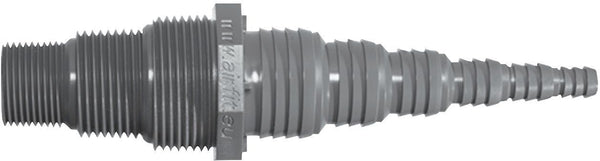Universele pompnippel PVC 3/4"-1"-5/4"