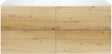 SOUS MEUBLE COFFEE 4 TIROIRS 140 CHENE DECOR URBAN+LAVABO GAUCHE BLANC MAT