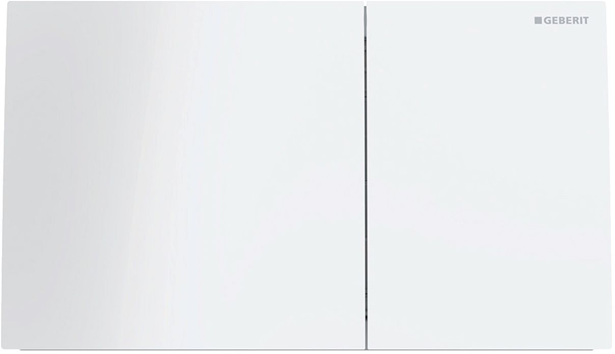 Duwplaat 2-TOETS SIGMA70 Geberit glas wit