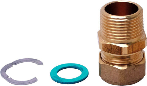Set koppelingen voor inox flexibel cv+sanitair paktermo DN20 4/4" — SKU DESCO-182317