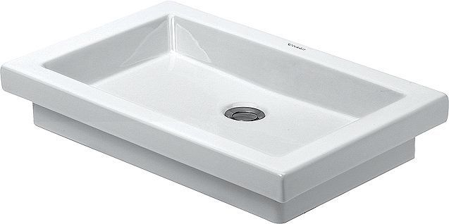 Inbouw lavabo 2ND Floor Duravit 580X415MM zonder kraanvlak/overloop wit