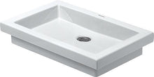 Inbouw lavabo 2ND Floor Duravit 580X415MM zonder kraanvlak/overloop wit
