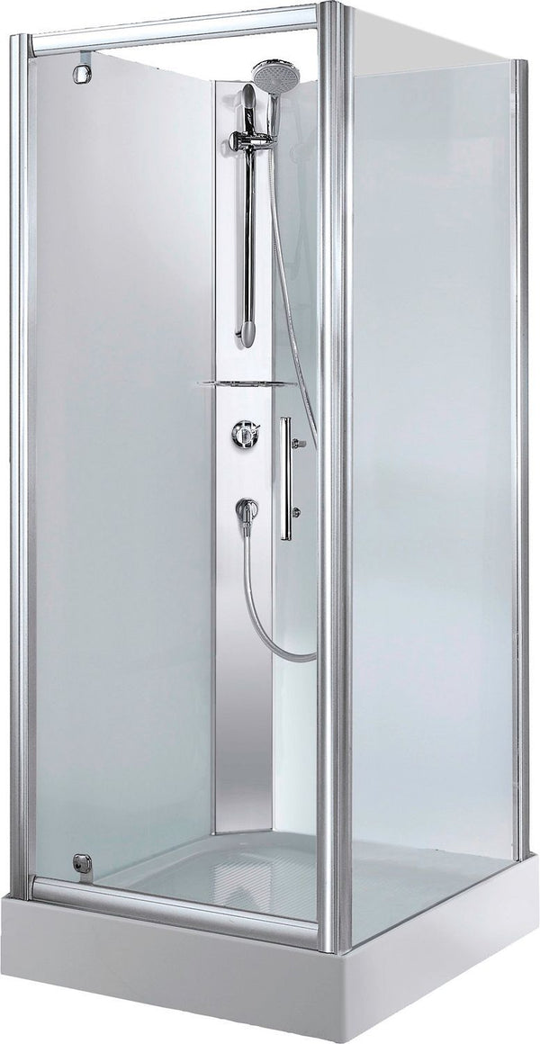 CABINE DOUCHE DESCO COLLECTION 90-90 + THERMOSTAT A ENCASTRER PAROI DE VERRE