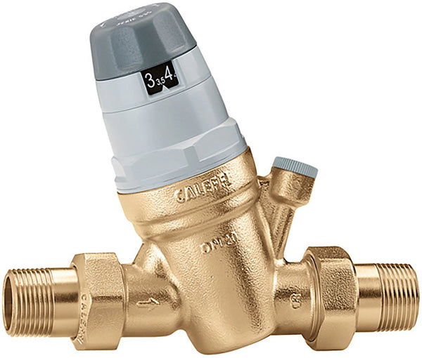 Caleffi Box 3*DRUKVERMINDERAAR manometeraansluiting 25 bar 3/4