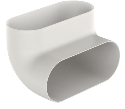 Verticale bocht 90° ovaal luchtkanaal Duco, ventilatie — SKU DESCO-181866