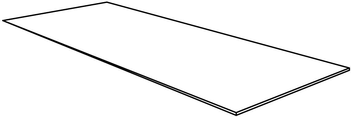 Tablet voor opbouw lavabo combo/molto/puro 120X50CM Solid wit
