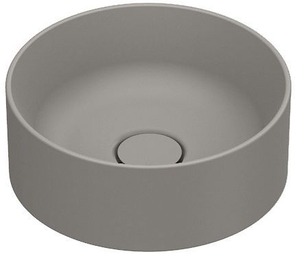 Opbouwlavabo Zero catalano cataglaze+ diameter 32 H12 zonder overloop tortora satinato