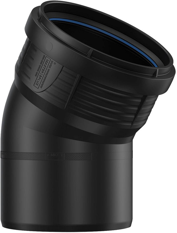 ELLEBOOG PP 30°MF 125MM ZWART