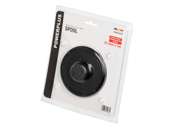 Powerplus POWACG1281 bobine double fil pour coupe-bordures 1,6mm 5m POWDPG75510/75530