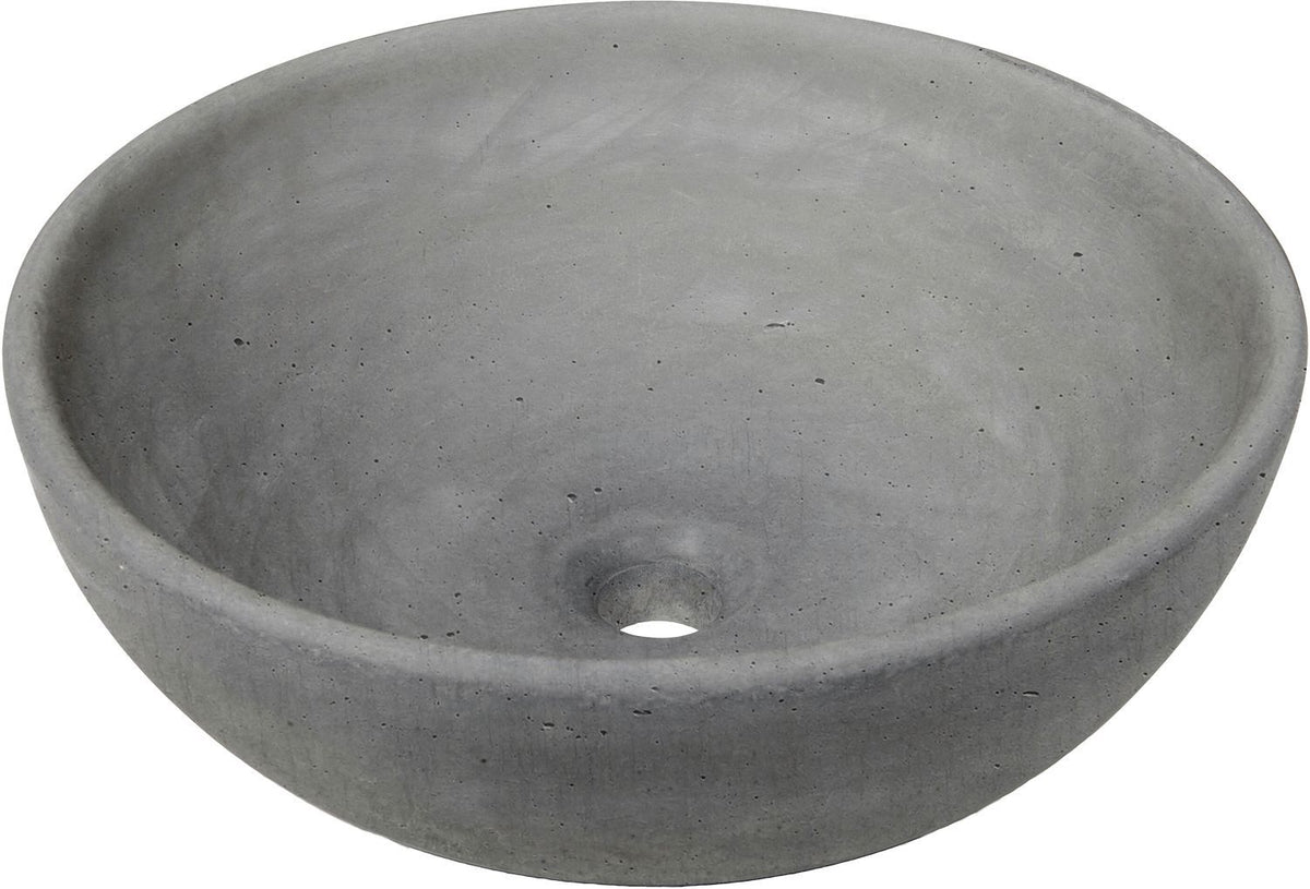 Opbouw lavabo briq C diameter 43,5CM hoogte 17CM zonder overloop Beton