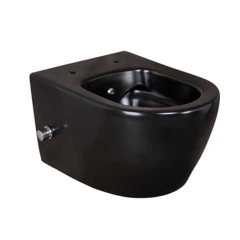 Belvit hang-wc randloos taharet/bidet/douche-wc koud-/warmwaterkraan zwart, douche-wcs — SKU MB-15646-19173, EAN 5404024113541